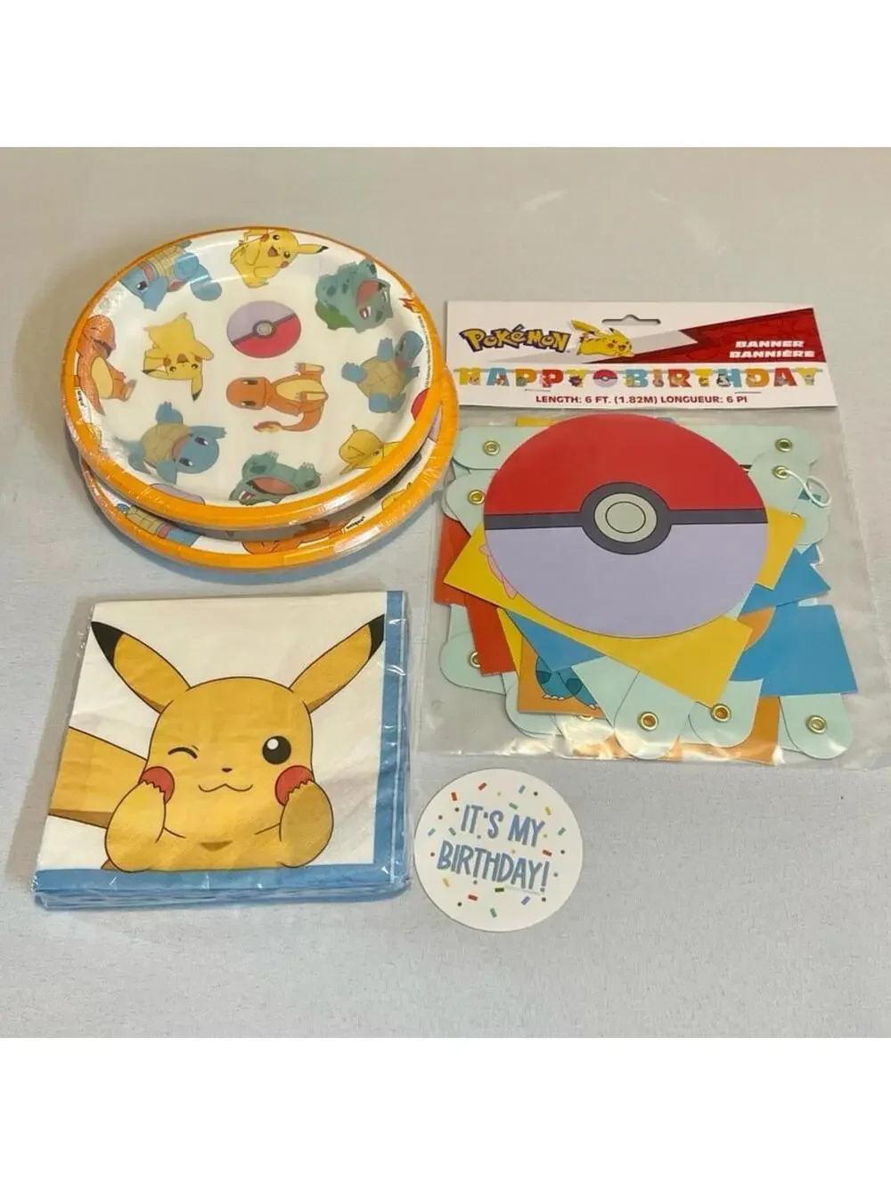 Pokémon Birthday Decorations Party Supplies Lot